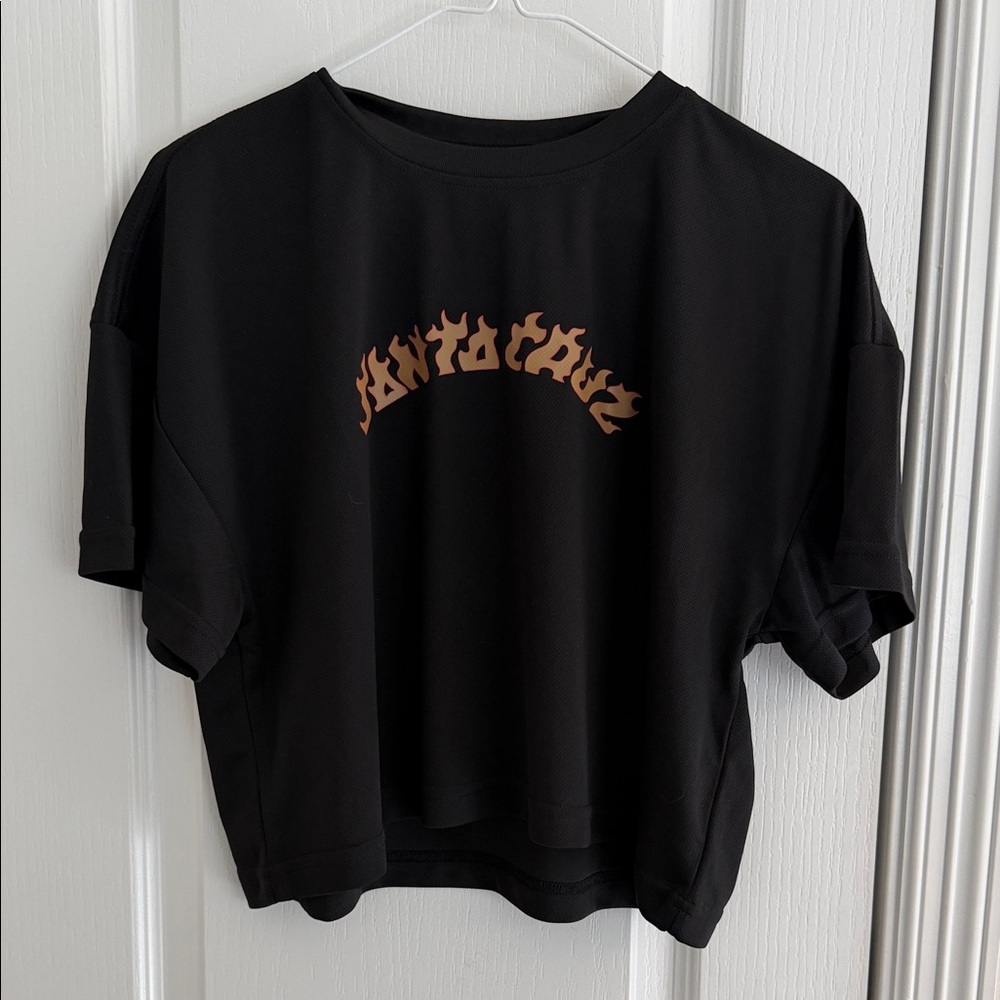Santa Cruz Skateboards Black Crop Top